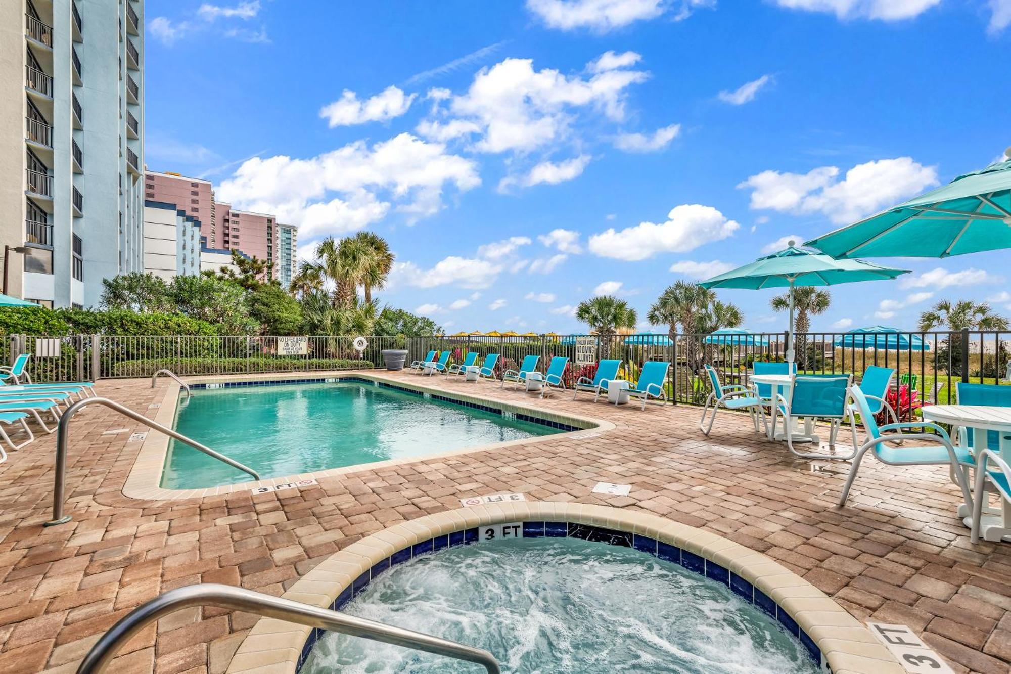 Ocean View Double Suite! Sleeps 4 Meridian Plaza 705 Myrtle Beach Exteriér fotografie